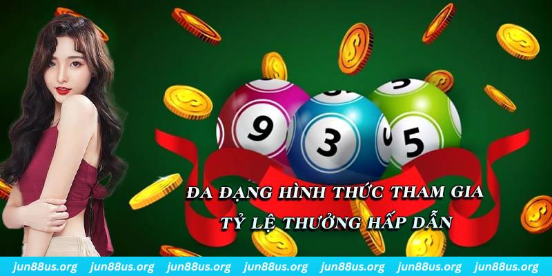 Đa dạng hình thức đặt với tỷ lệ ăn tiền thưởng hấp dẫn
